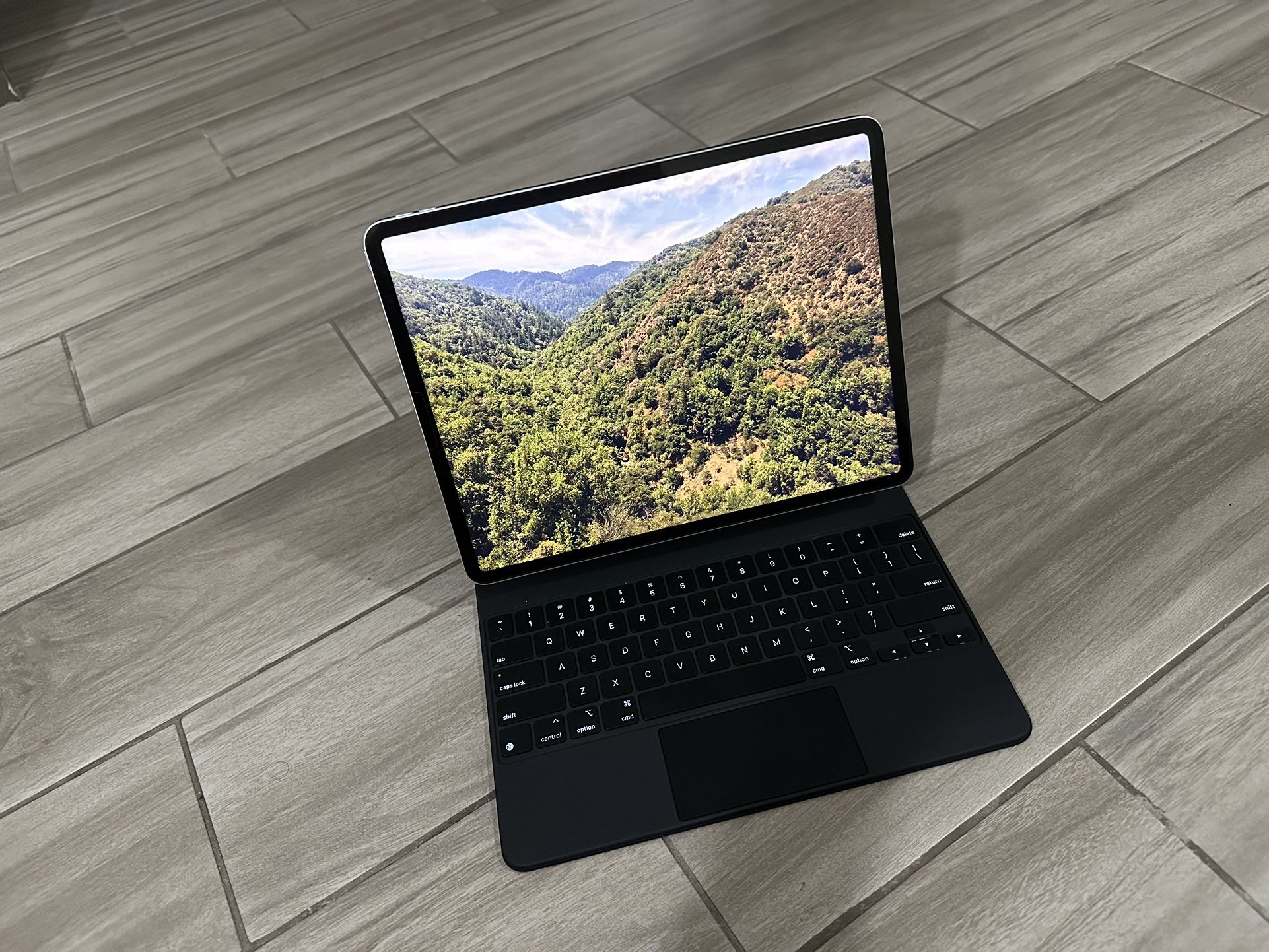 iPad Pro 12.9 Silver 256 Gb 6th Gen With Magic Keyboard