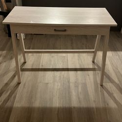 Writers Desk Off-white With Drawer 