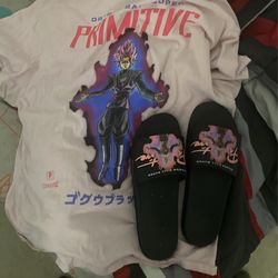 Dragon ball Goku Black Rose Primitive Shirt And Slides