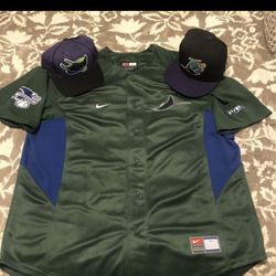 Tampa Bay Devil Rays Vintage MLB LOT! NEW Nike Jersey XL, Fitted Hat Size 7 1/8, NEW Rays Hat! RARE!