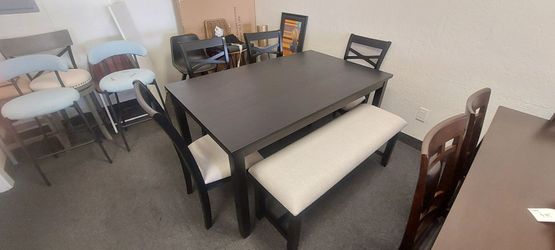 Black 6pc dining set