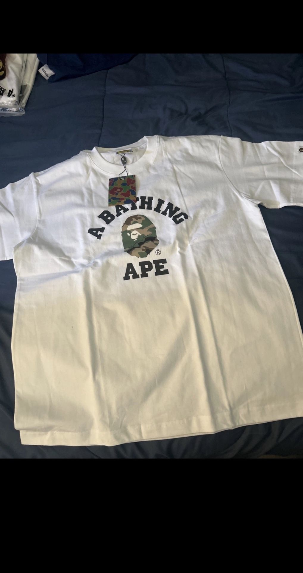 size large bape t white for the LOW