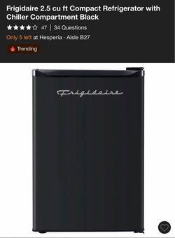 2.5 cu Frigidaire Fridge