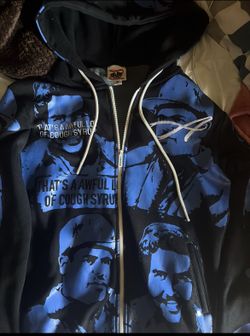 Blue Asaali X Cough syrup zip up