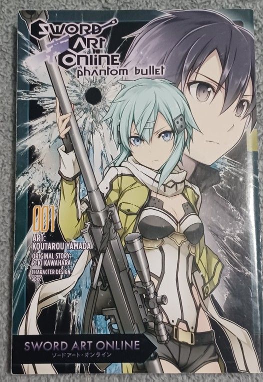 Comic Book Sword Art Online 001 Phantom Bullet Paperback Like New Yamada