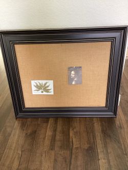 Framed cork board