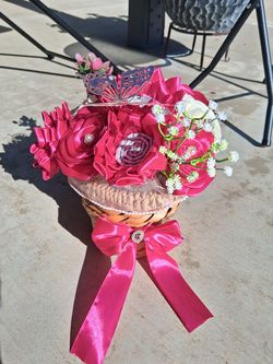 Ribbon flowers