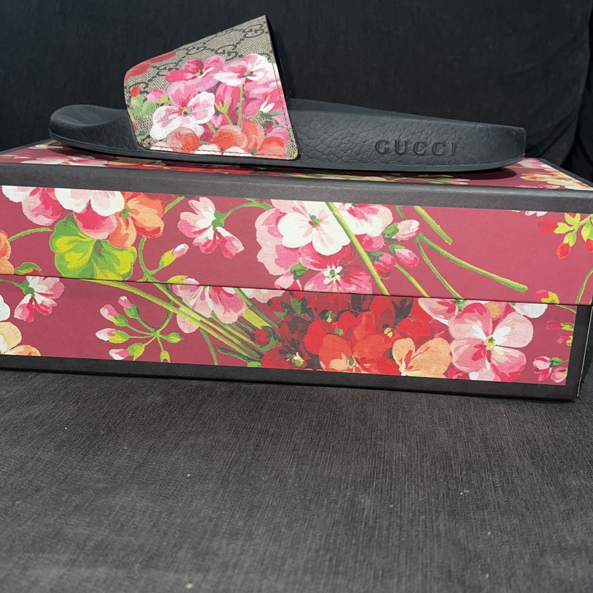 Gucci Floral Slide Sandals for Women for sale