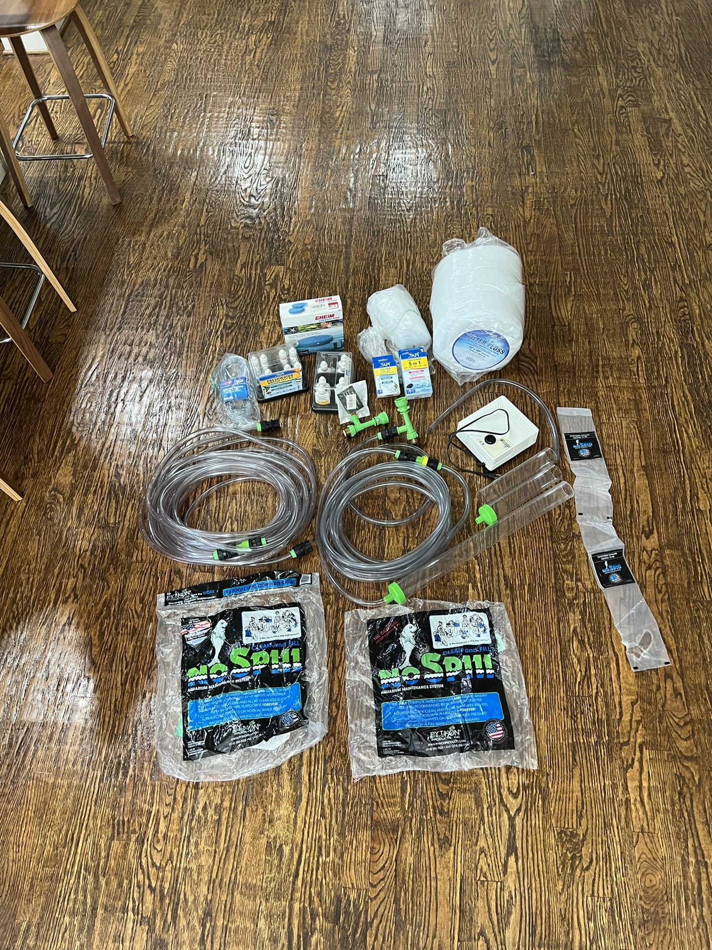 Aquarium Supplies Python Complete system Air stone pump Master test kit Eheim Course Filter Pad Filter Floss