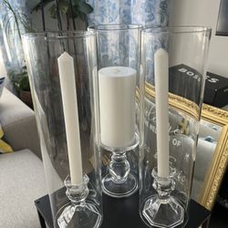Candles, Holders & Hurricane Glasses