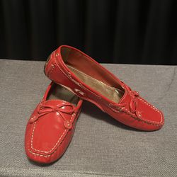 Brand new Marc Joseph New York loafers for women.  Red. Very comfortable. Size 9 1/2. Leather made in Brazil
