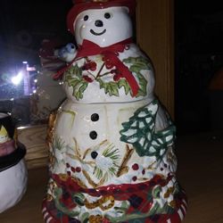 Tracey "jolly Snowy" Snowman Cookie Jar
