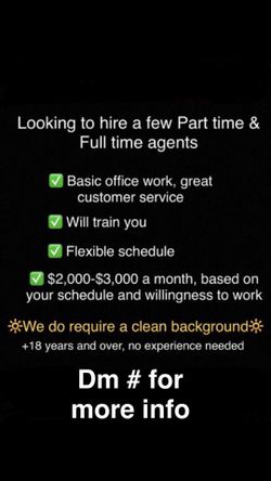 Job opportunity