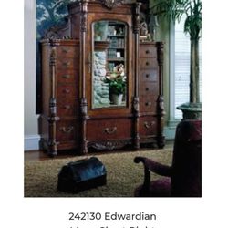 3 Piece Edwardian Man Chest With Side Dresser