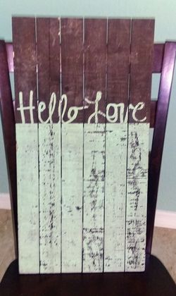 Wooden handmade picture