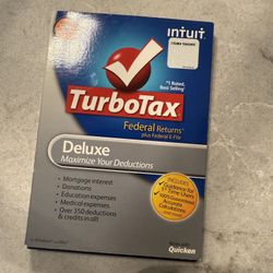New Turbo Tax Computer Software 