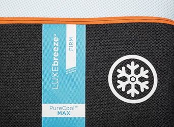 This is a firm Tempur-Pedic TEMPUR-LuxeBREEZE mattress. It features PureCool MAX technology, designed to provide an intense cooling sensation. The spe