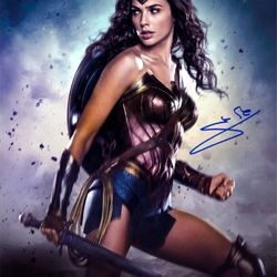Gal Gadot Autographed 2016 Batman vs Superman Dawn of Justice 16x20 Photo