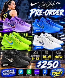 Caitlin Clark  Shoes preorder