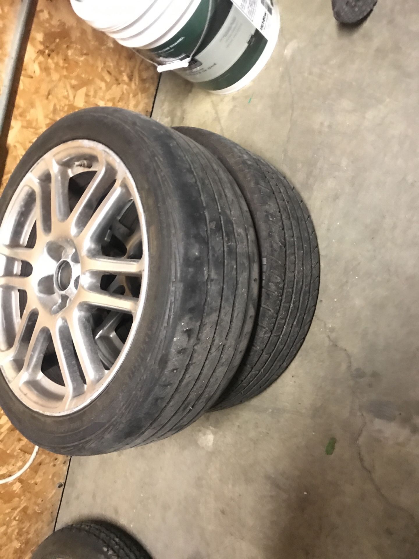 2007 Scion tC only 2 wheels