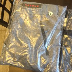 Men’s Joggers Size L - Light Blue/grey And Heather Blue