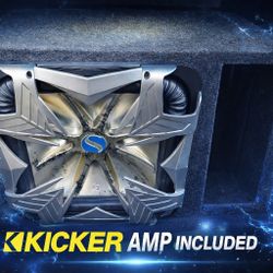 Kicker 15" L7 Sub Ported Box And Kicker Amp