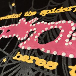 Sp5der Worldwide Hoodie Black/Pink