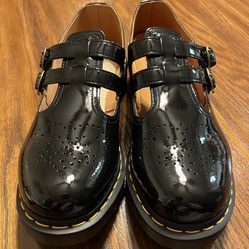 Dr. Martens 8065 Round Toe Buckle Leather Mary Jane Shoes US Size Women 11 - NEW