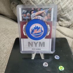 Pete Alonzo  Team Logo Patch Relic Baseball Card 