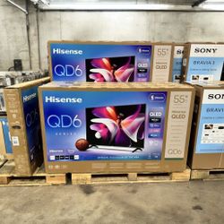 HD227 55QD6 55” Hisense smart 4k Qled hdr tv floor model