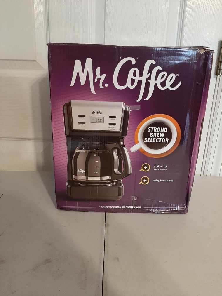 Mr. Coffee 12 Cup Programmable silver Coffee Maker