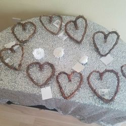 10 Heart Wreaths (6 Inch)