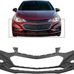 Primered Front Bumper/Rear Cover Replacement for 2016 2017 2018 Cruze