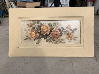 Framed painting