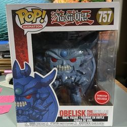 Funko Pop Animation Yu-Gi-Oh! Obelisk The Tormentor #757 6” GameStop Exclusive