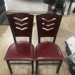 Red Dining Chairs – Set of 2 – Modern