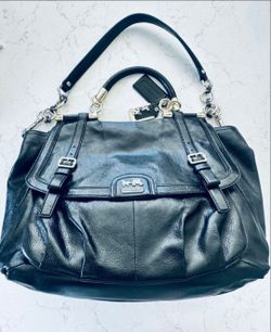 Authentic Vintage Coach XL Messenger Shoulder Bag Soft Briefcase Patent Leather Unisex