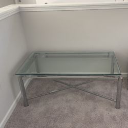 American Signature Glass Coffee Table 