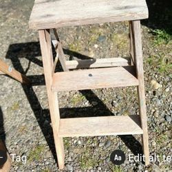 Solid  Cedar Wood  Fokding Step Stool