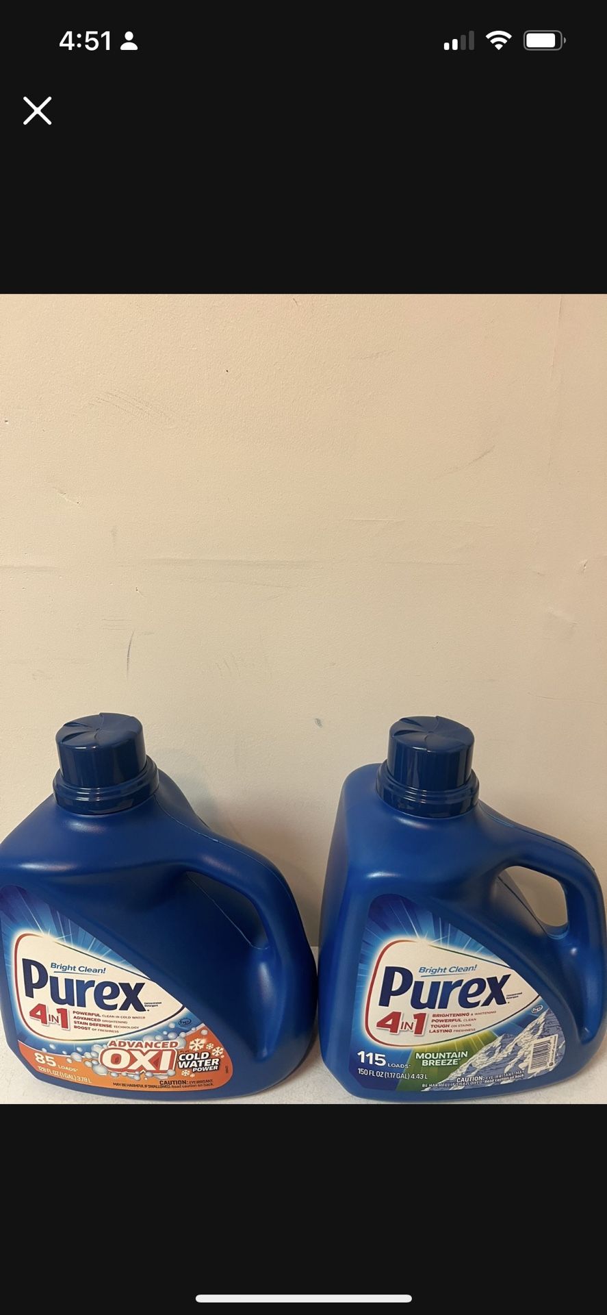 Purex Laundry Detergent 4/$30