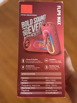 JBL Flip 6 Portable Bluetooth Speaker - $89 Each