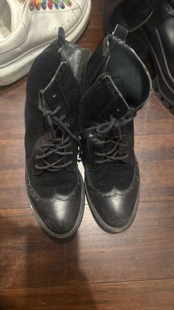 Leather boots