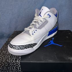 Jordan Retro 3 White/Racer Blue-Black