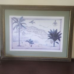 Large Framed Cuba Art