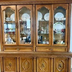 Antique dinning table & China Cabinet