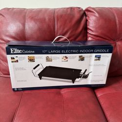 Elite Cuisine Indoor Griddle 17”x9”