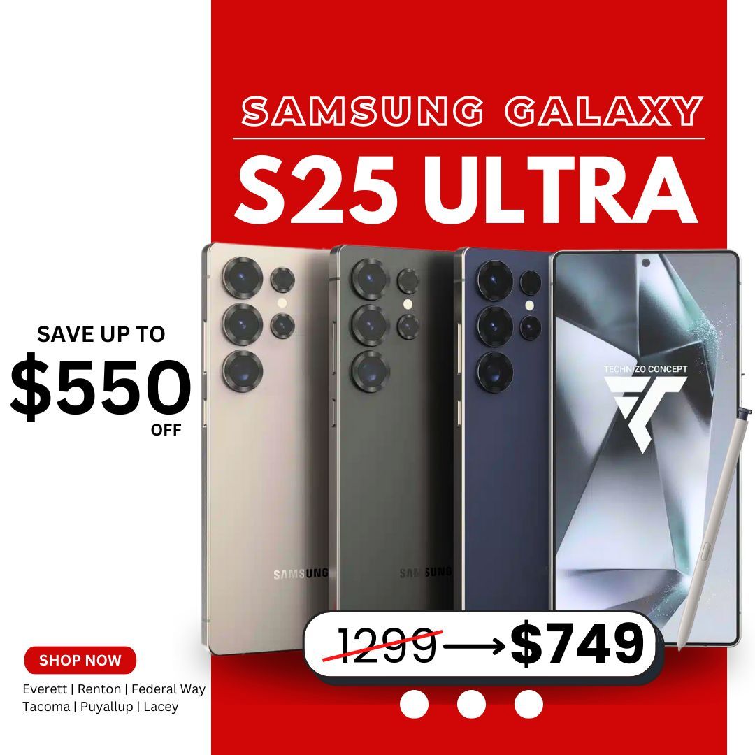 Samsung Galaxy S25 Ultra 5G – Now $749 or $1 Down!