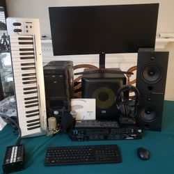 Turn key Professional Home Studio DAW Gaming desktop Motu Audio Interface