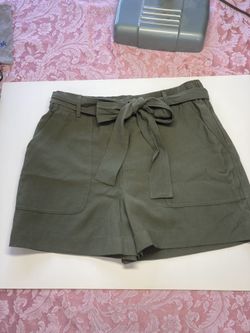 A New Day Green High Waisted Shorts 