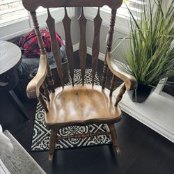 Yugoslavian Wooden Rocking Chair